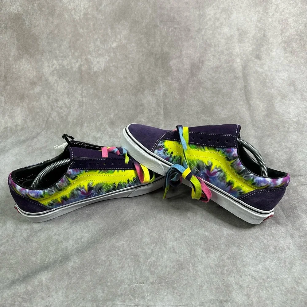 Vans Old Skool Tie Dye Mysterioso Sneaker Shoes Size Men 10.5 Skateboard Suede - Picture 5 of 9